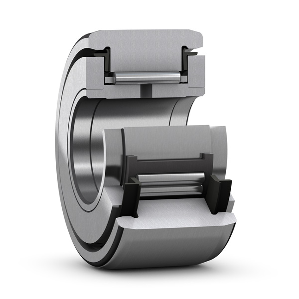 Cylindrical roller bearings with rings without ribs